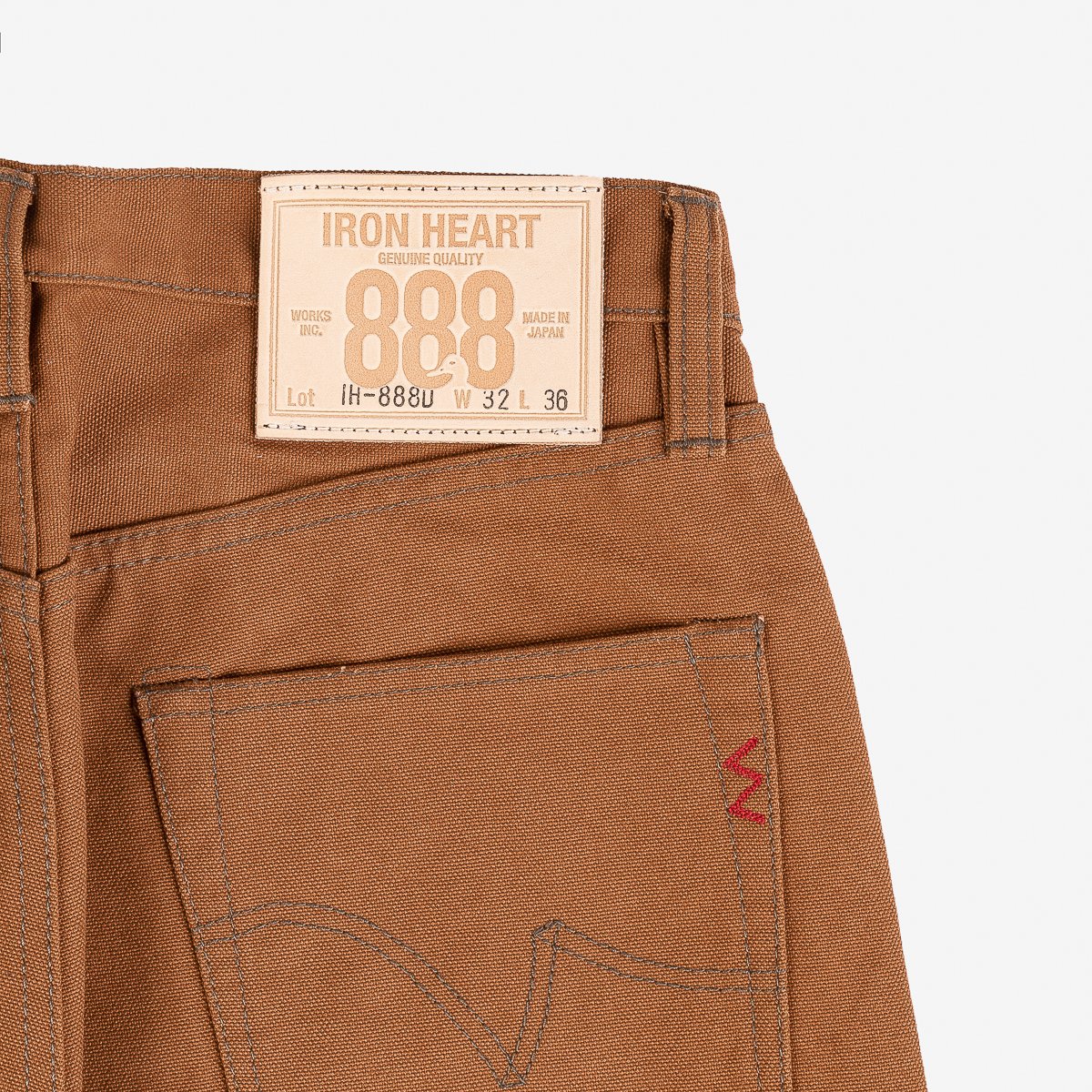 IH-888D 17oz Duck Relaxed Taper Brown