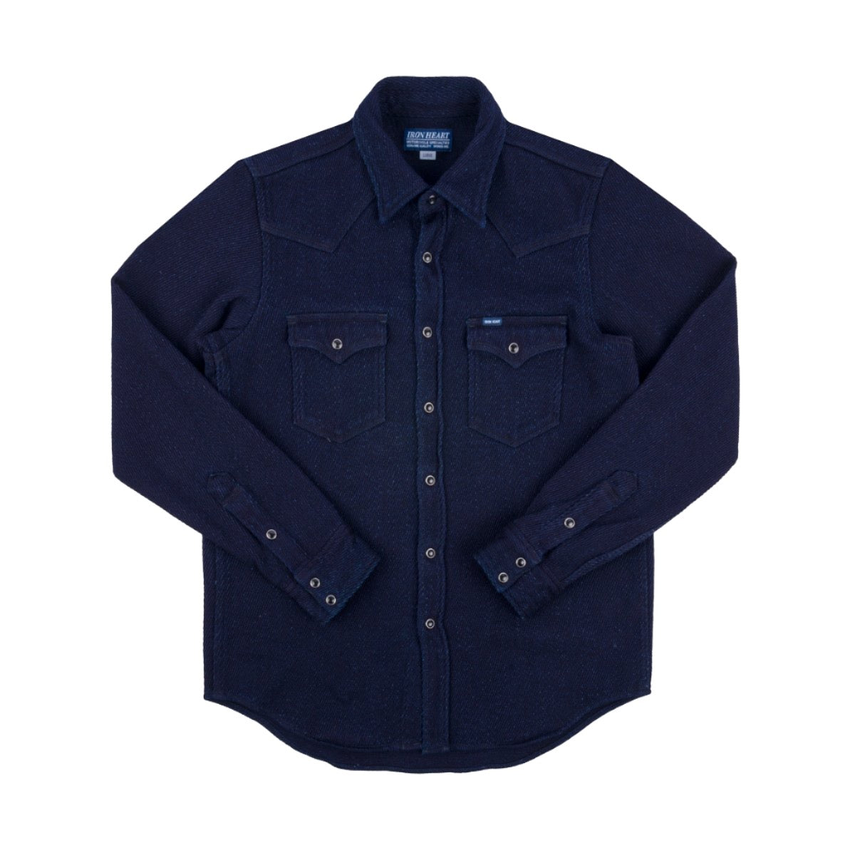 IHSH-208-IND 14oz Kersey Western Shirt Indigo