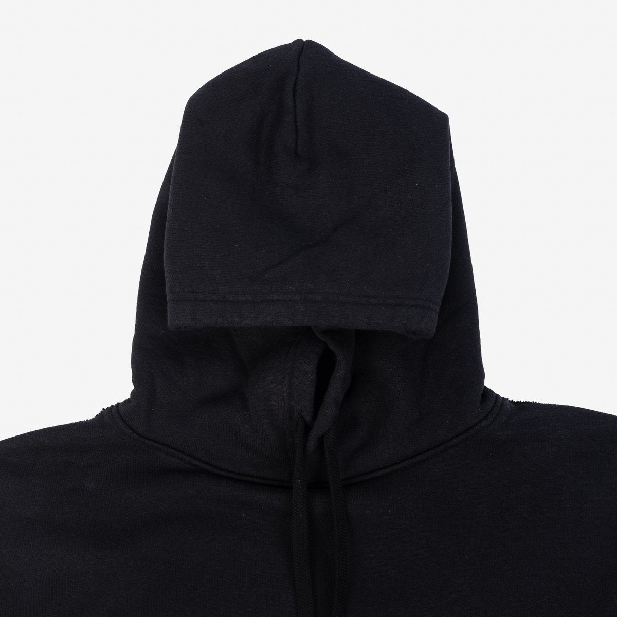 IHSW-49-BLK 14oz Ultra Heavyweight Loopwheel Cotton Hoodie Black