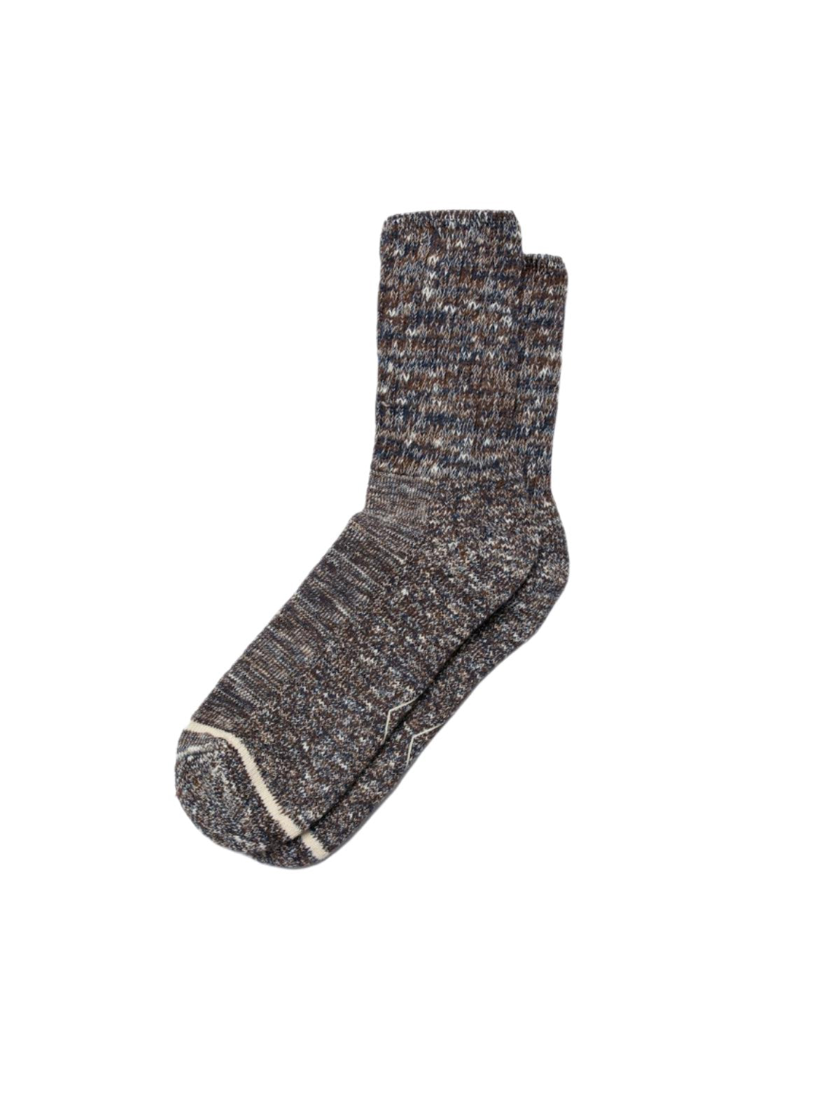 Slub Sport Socks Brown Melange