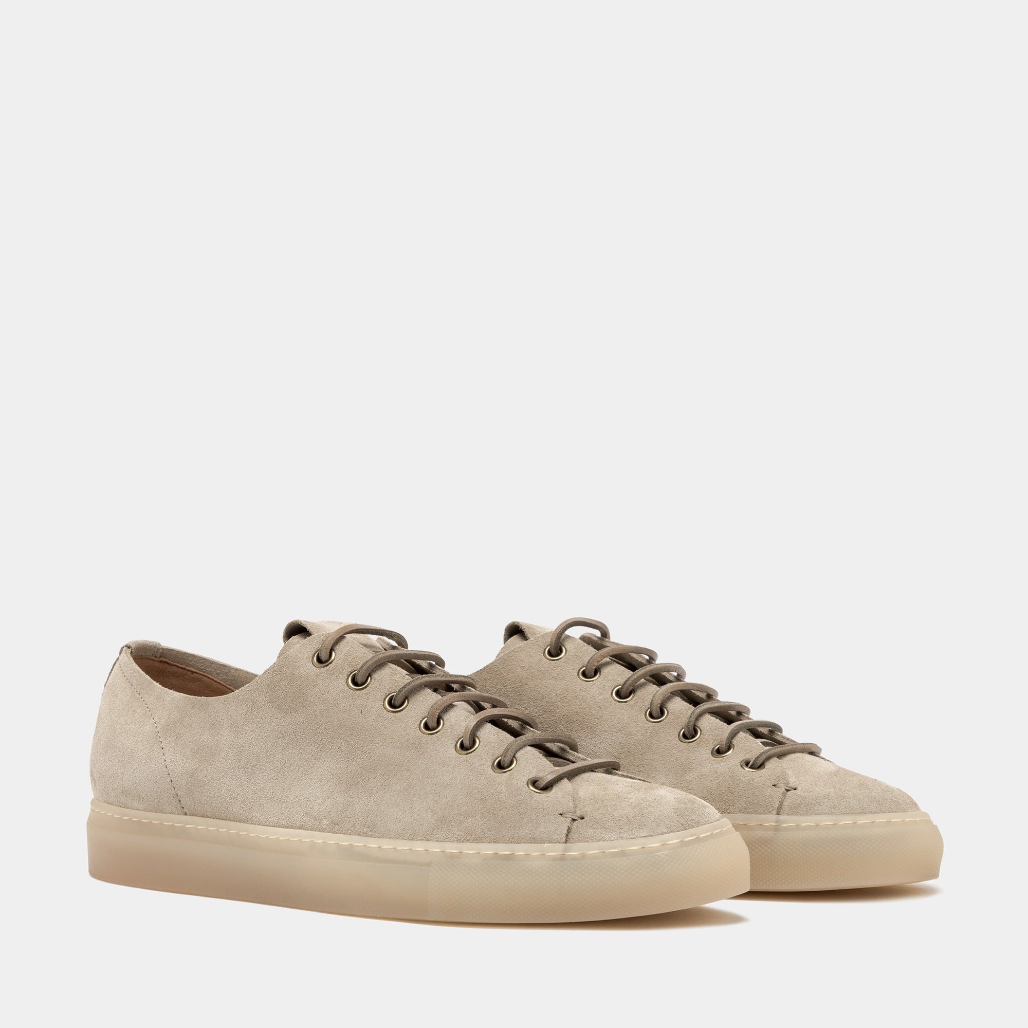 Tanino Sneakers Calfskin Suede Beige