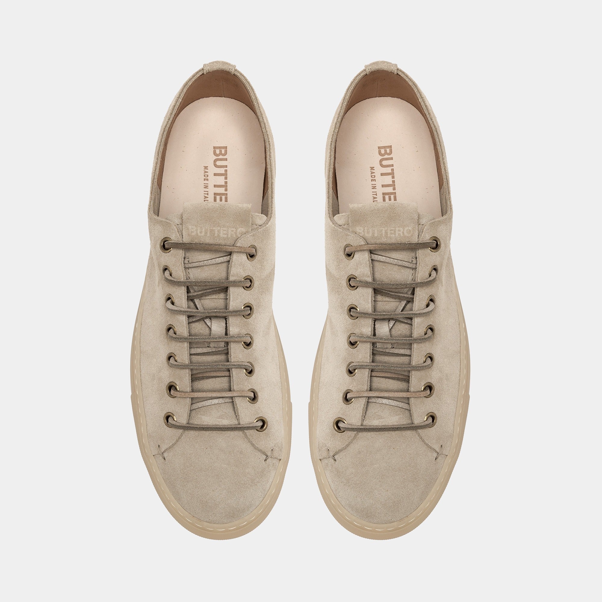 Tanino Sneakers Calfskin Suede Beige