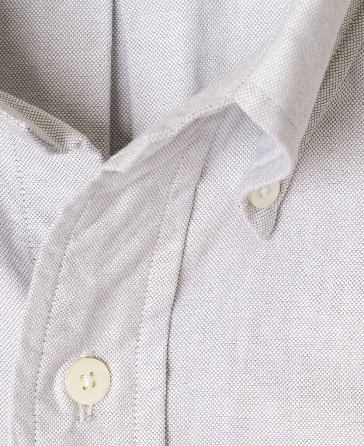 Vintage Ivy Button-Down Oxford Shirt Gray