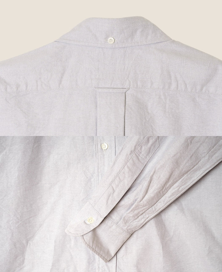 Vintage Ivy Button-Down Oxford Shirt Gray