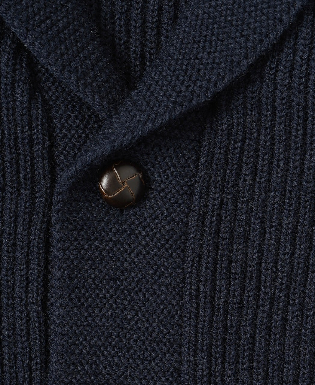 McQueen Shawl Collar Cardigan Blue