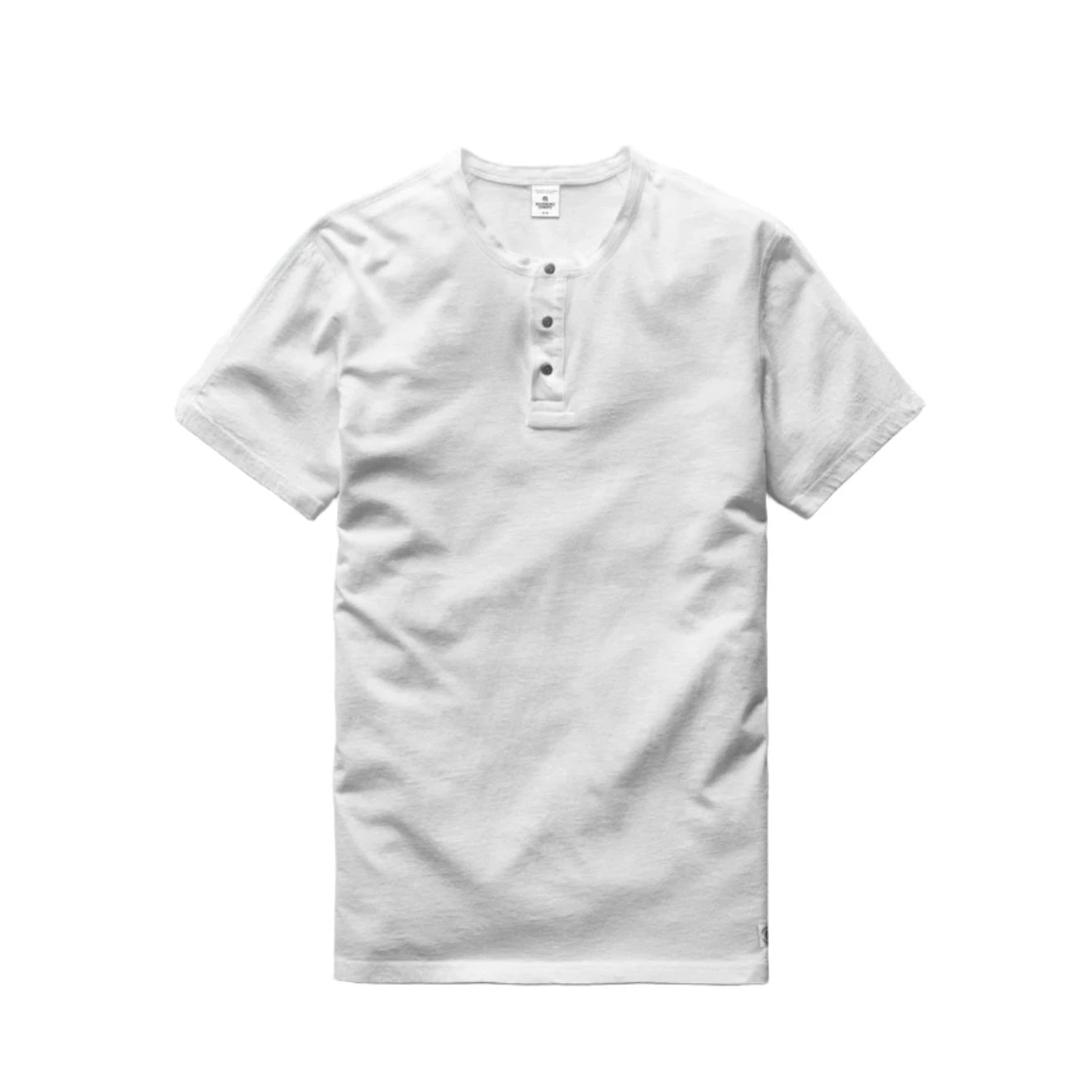 Lightweight Jersey Henley White