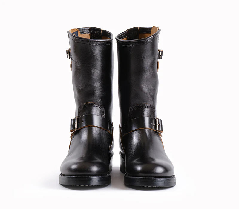 LK-003 Wabash Engineer Boots Shinki Hikaku Horsebutt Black