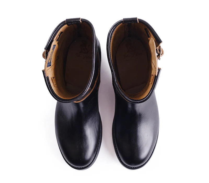 LK-003 Wabash Engineer Boots Shinki Hikaku Horsebutt Black