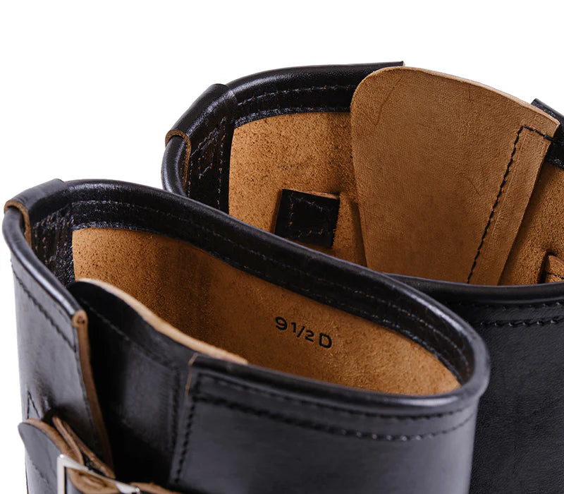 LK-003 Wabash Engineer Boots Shinki Hikaku Horsebutt Black