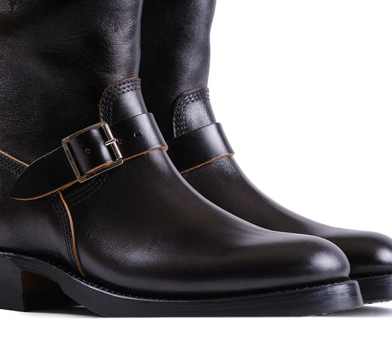 LK-003 Wabash Engineer Boots Shinki Hikaku Horsebutt Black