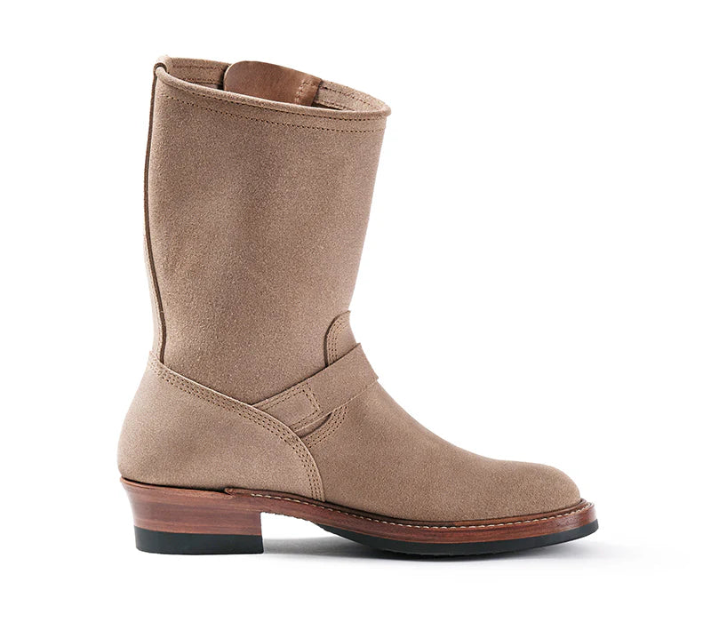 LK-003 Wabash Engineer Boots Horween Leather CXL Natural Roughout
