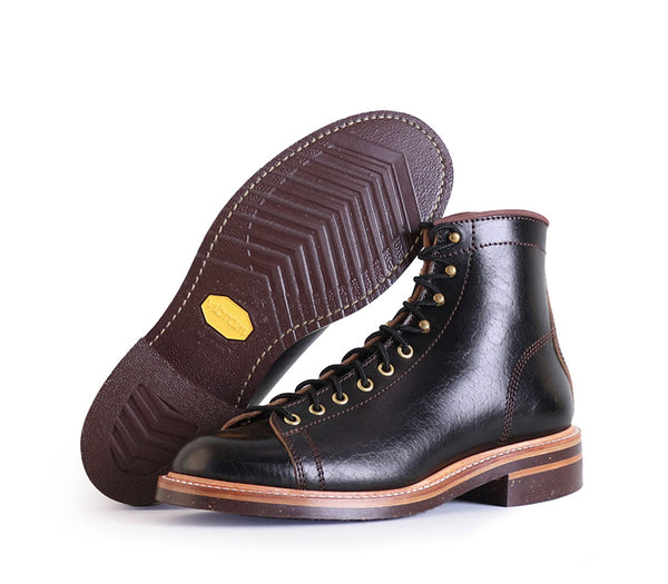 SS24 Presale - Monkey Boots Shinki Hikaku Horsebutt Black - 50% Deposit
