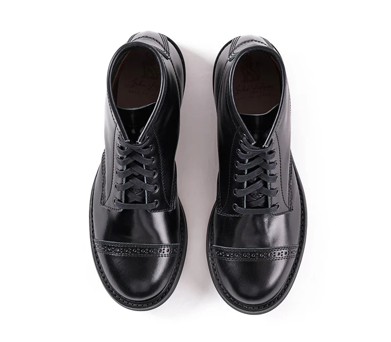 LK-014 Combat Boots Shinki Hikaku Shell Cordovan Black Ops