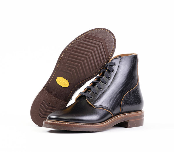 SS24 Presale - M-43 Service Shoes Shinki Hikaku Horsebutt Black