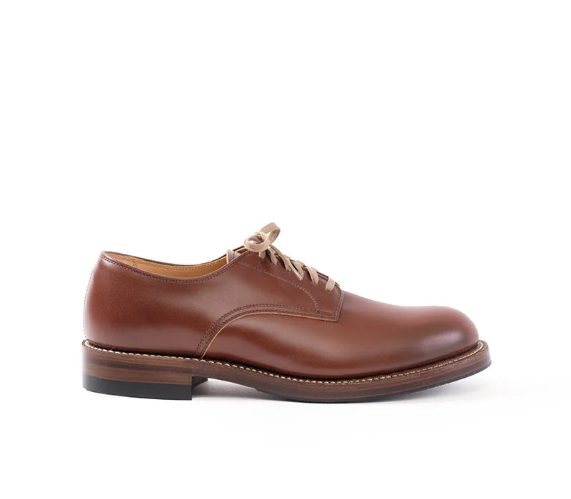 LK-029 USN Low Quarter Shoes French Calf Russet Brown