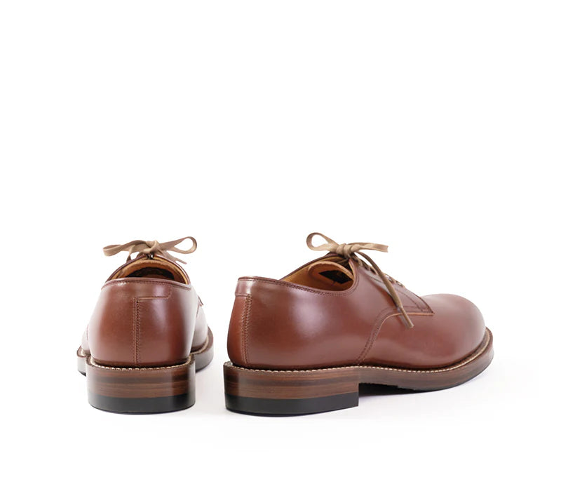 LK-029 USN Low Quarter Shoes French Calf Russet Brown