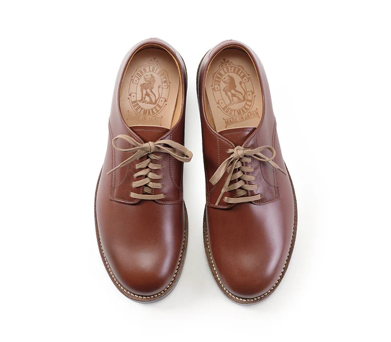 LK-029 USN Low Quarter Shoes French Calf Russet Brown