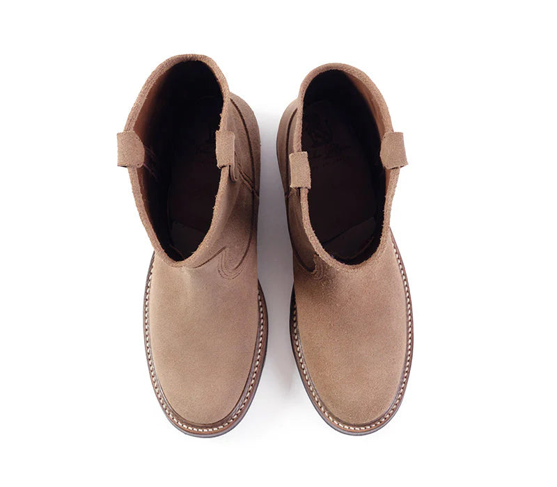 Duke Roper Boots Natural Roughout