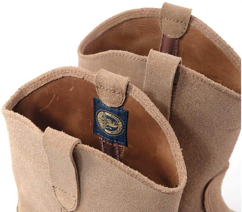 Duke Roper Boots Natural Roughout