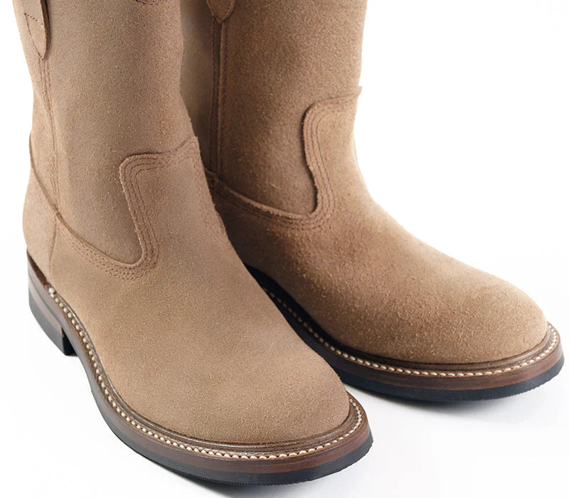Duke Roper Boots Natural Roughout