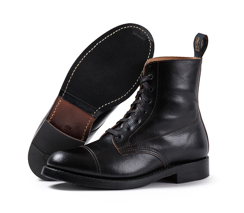 LK-048 Montgomery Boots Horween SHF Horsehide Black