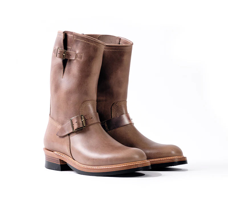 LK-003 Wabash Engineer Boots Horween CXL Natural — Brooklyn