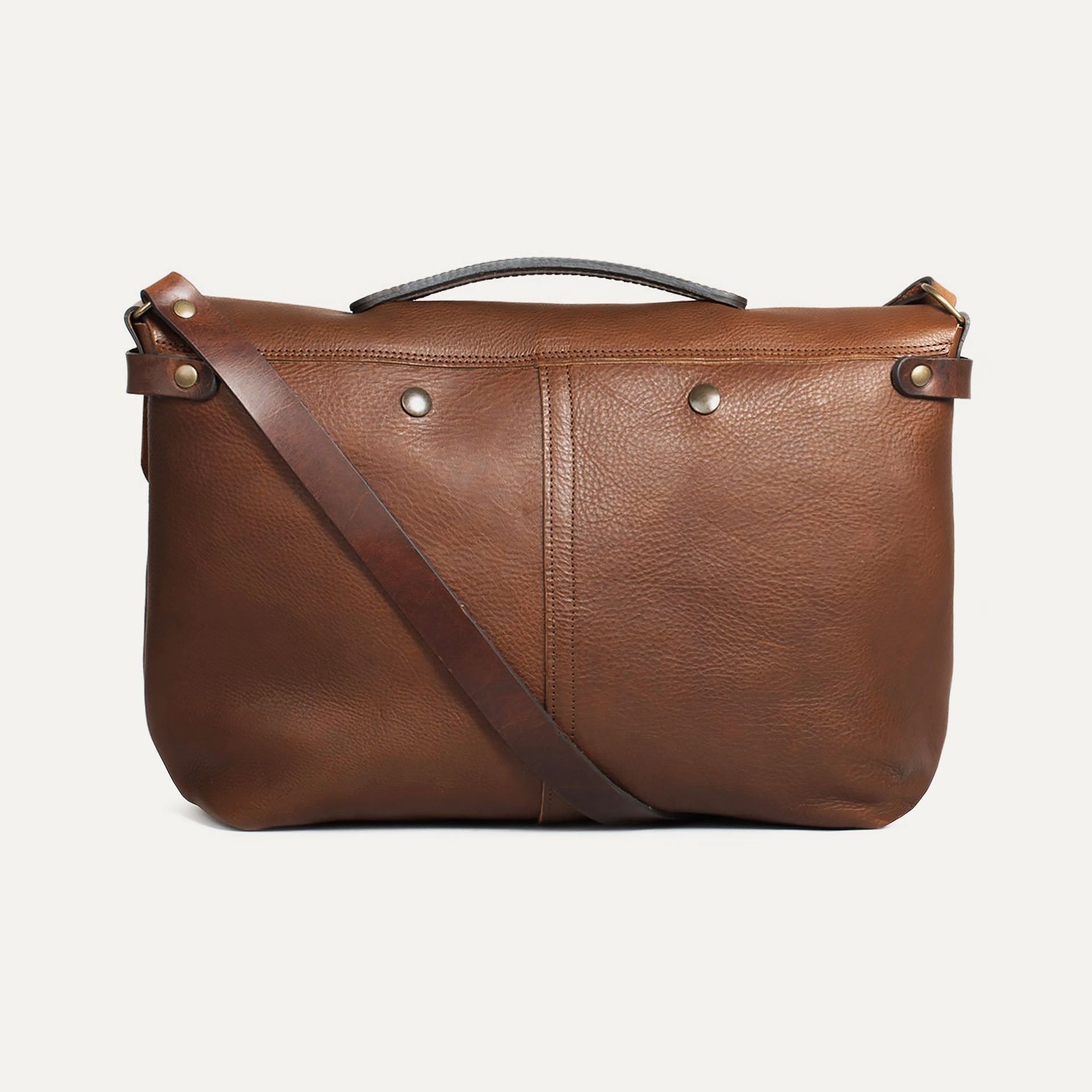 Lucien Satchel Bag Amber Brown