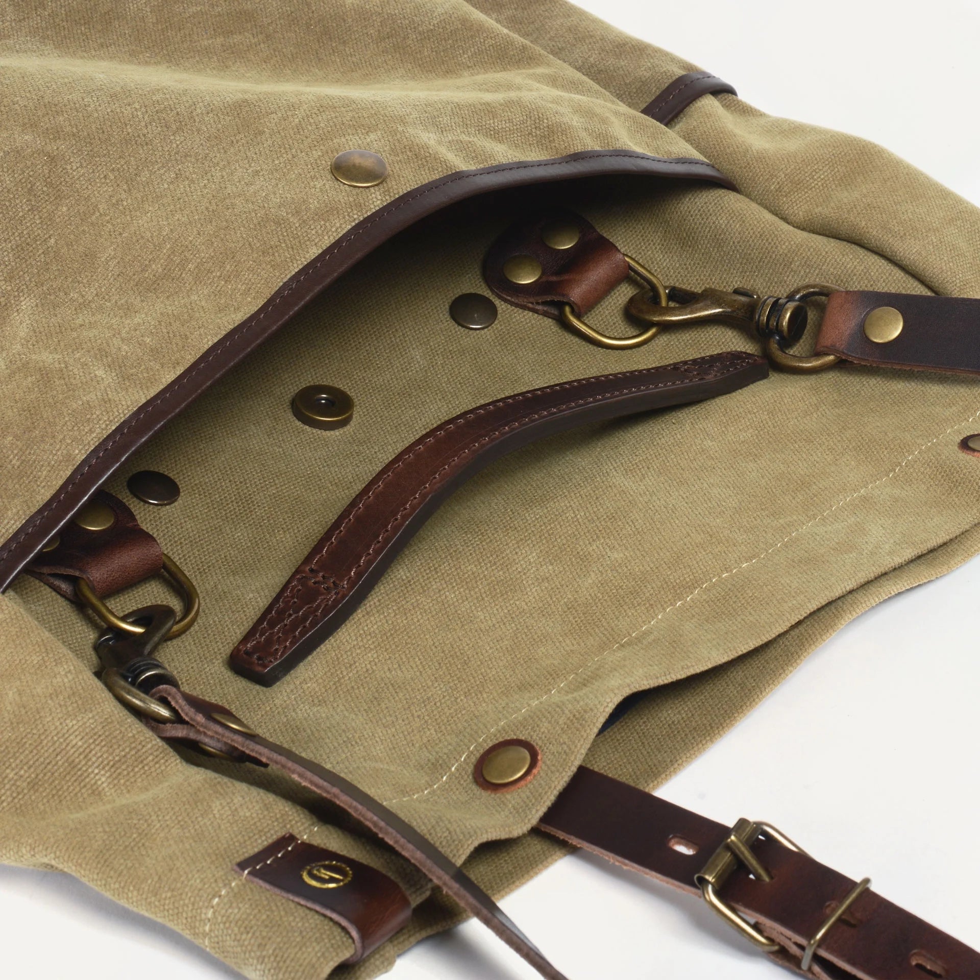 Sac Business Musette - Kaki US Stonewashed Canvas