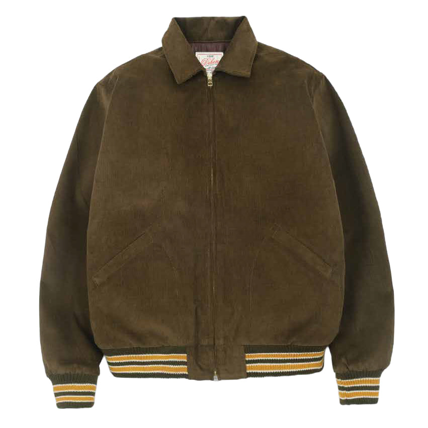 60's Cut Team Jacket Olive Drab Corduroy