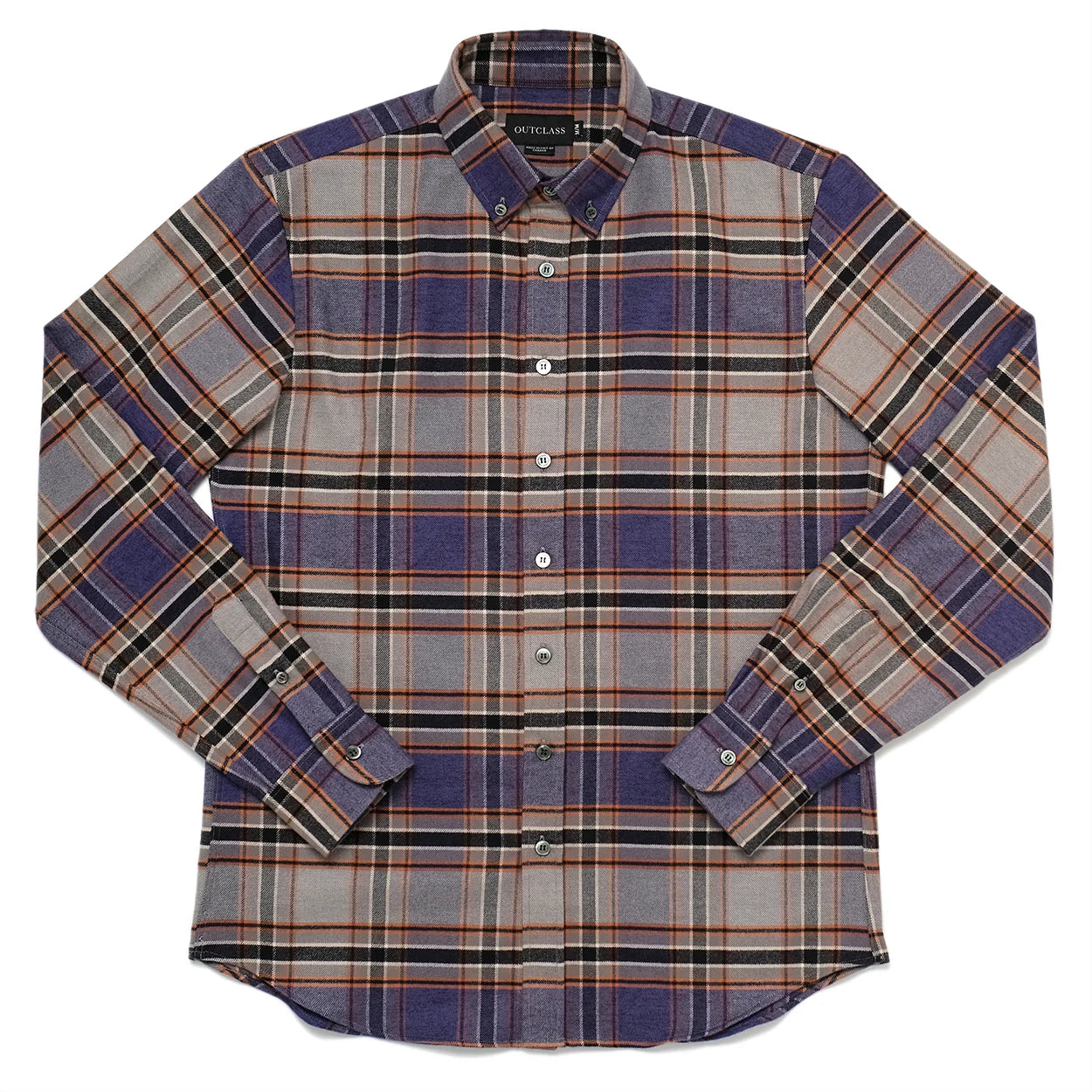 Plum Plaid Flannel Shirt