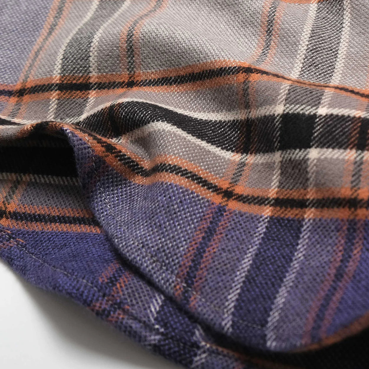 Plum Plaid Flannel Shirt