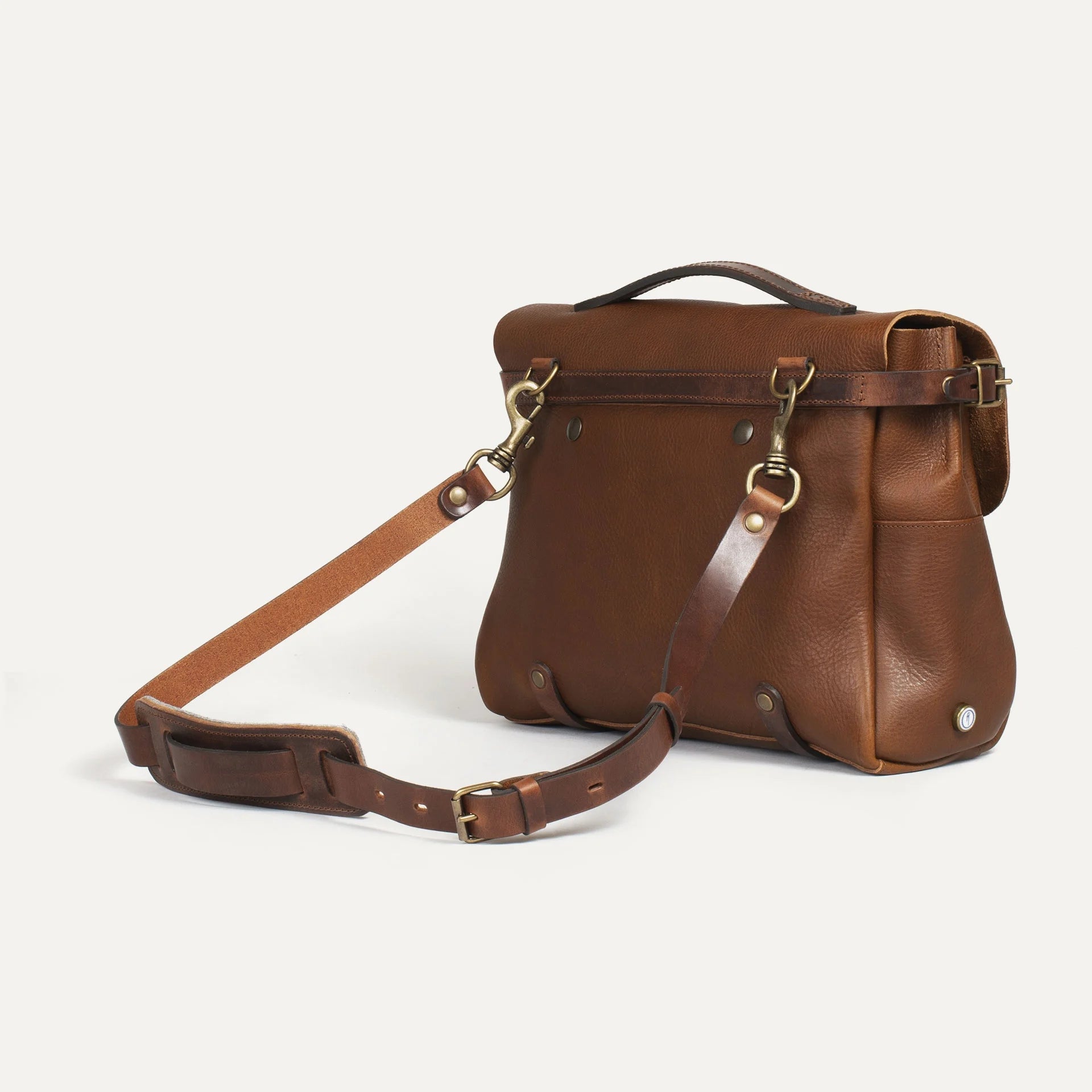 Eclair Medium Postman Bag -  Amber Brown