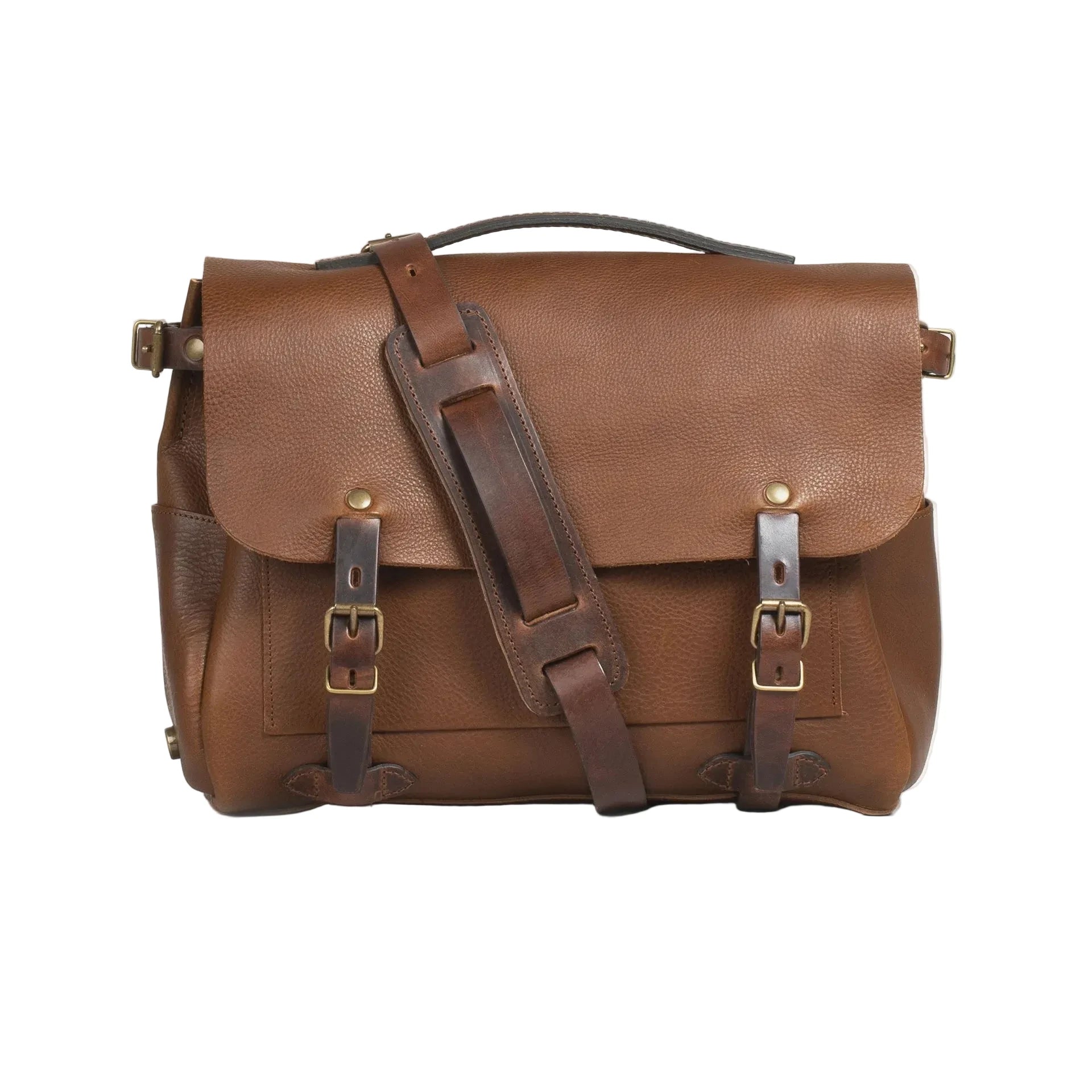 Eclair Medium Postman Bag -  Amber Brown
