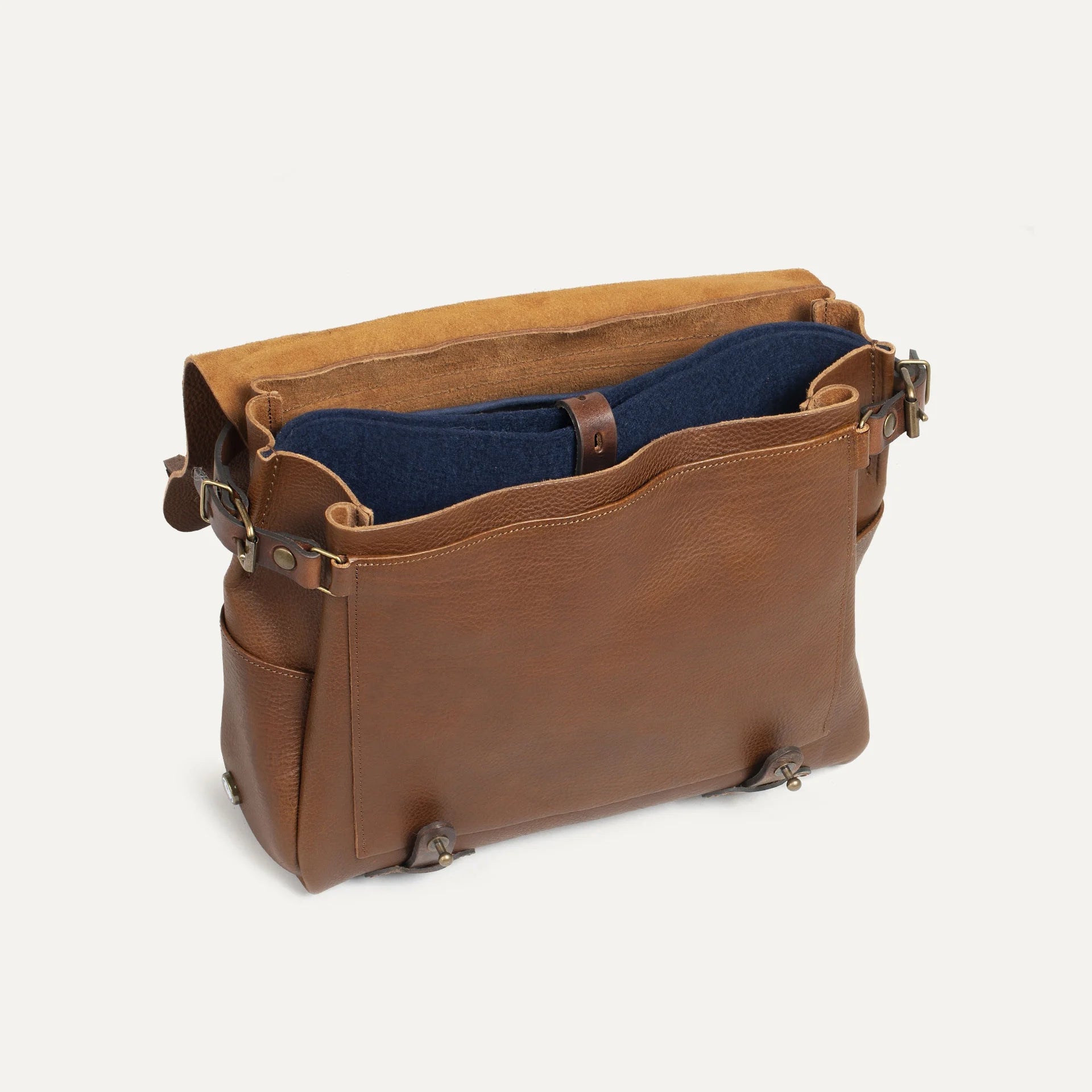 Eclair Medium Postman Bag -  Amber Brown