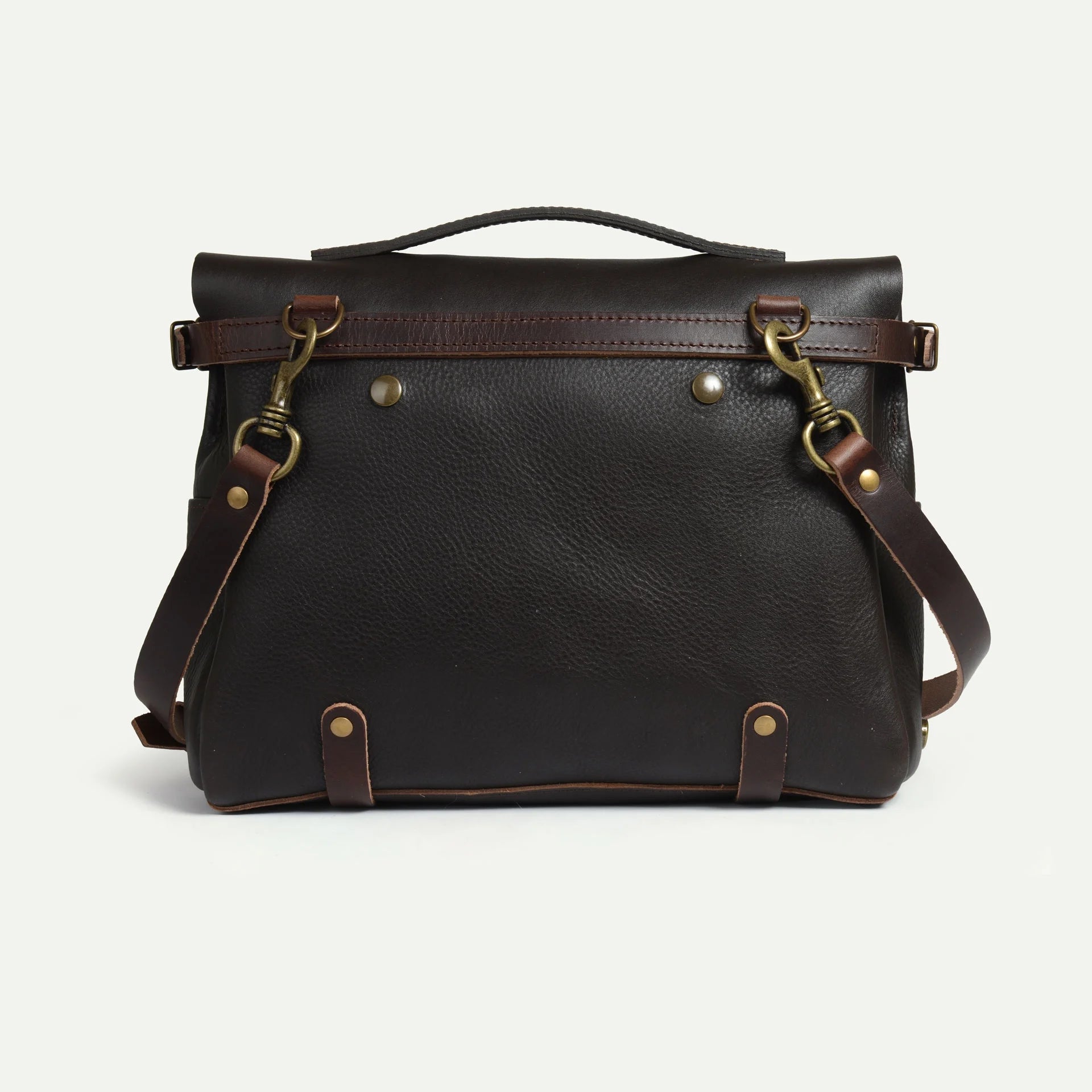 Eclair Medium Postman Bag - Dark Brown