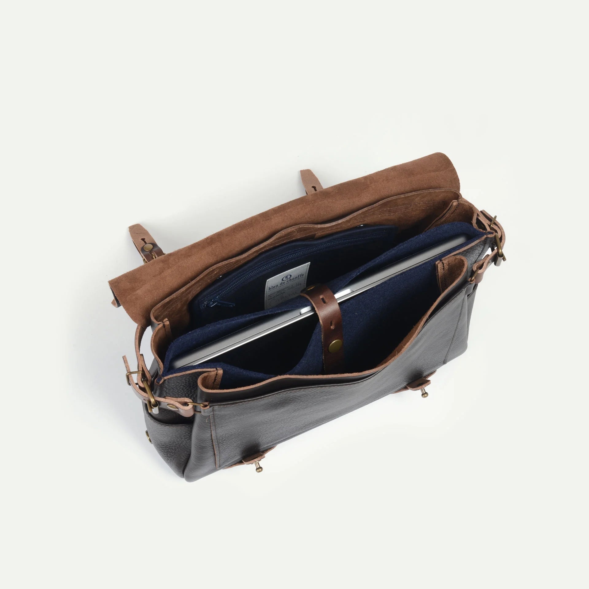 Eclair Medium Postman Bag - Dark Brown