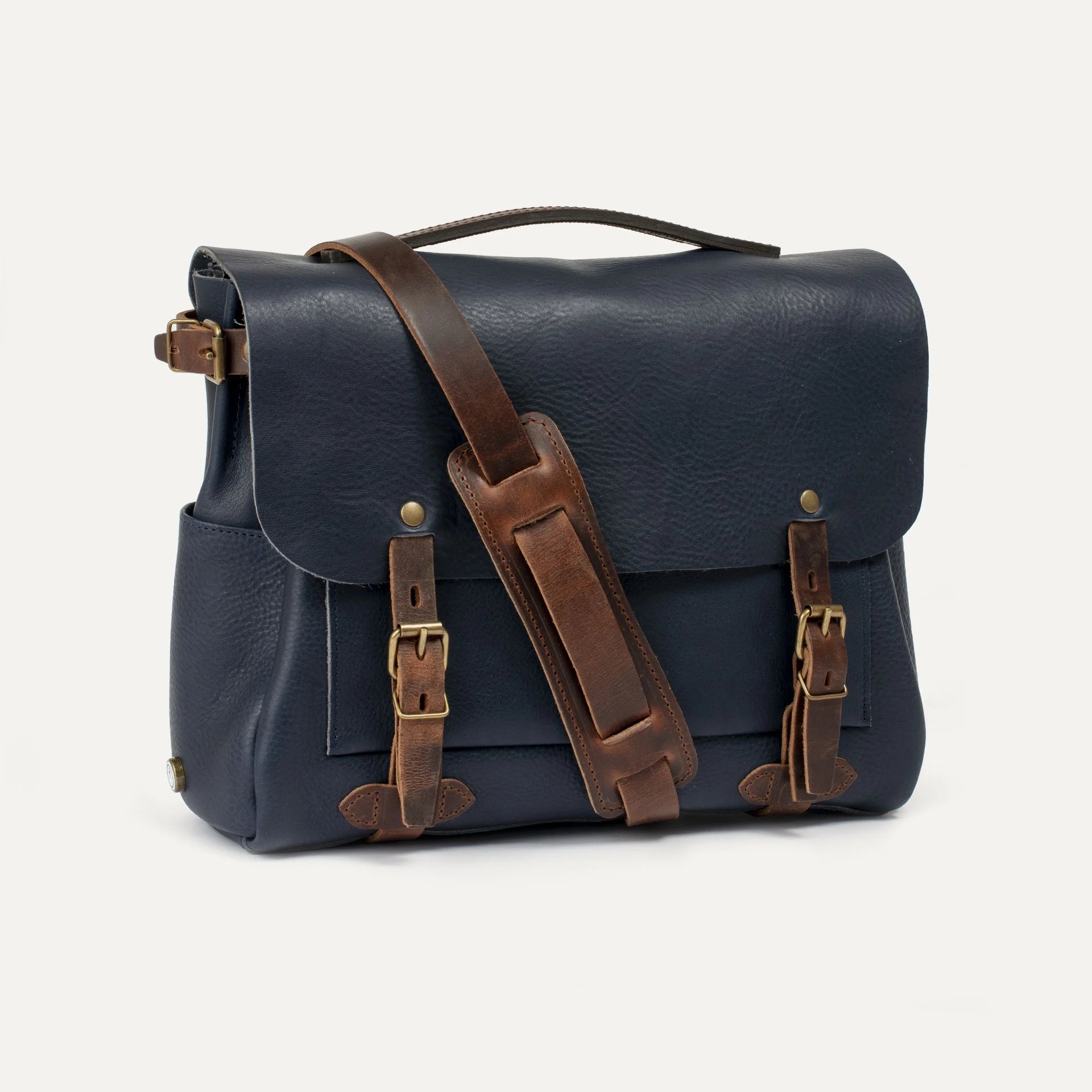 Eclair Medium Postman Bag - Navy Blue