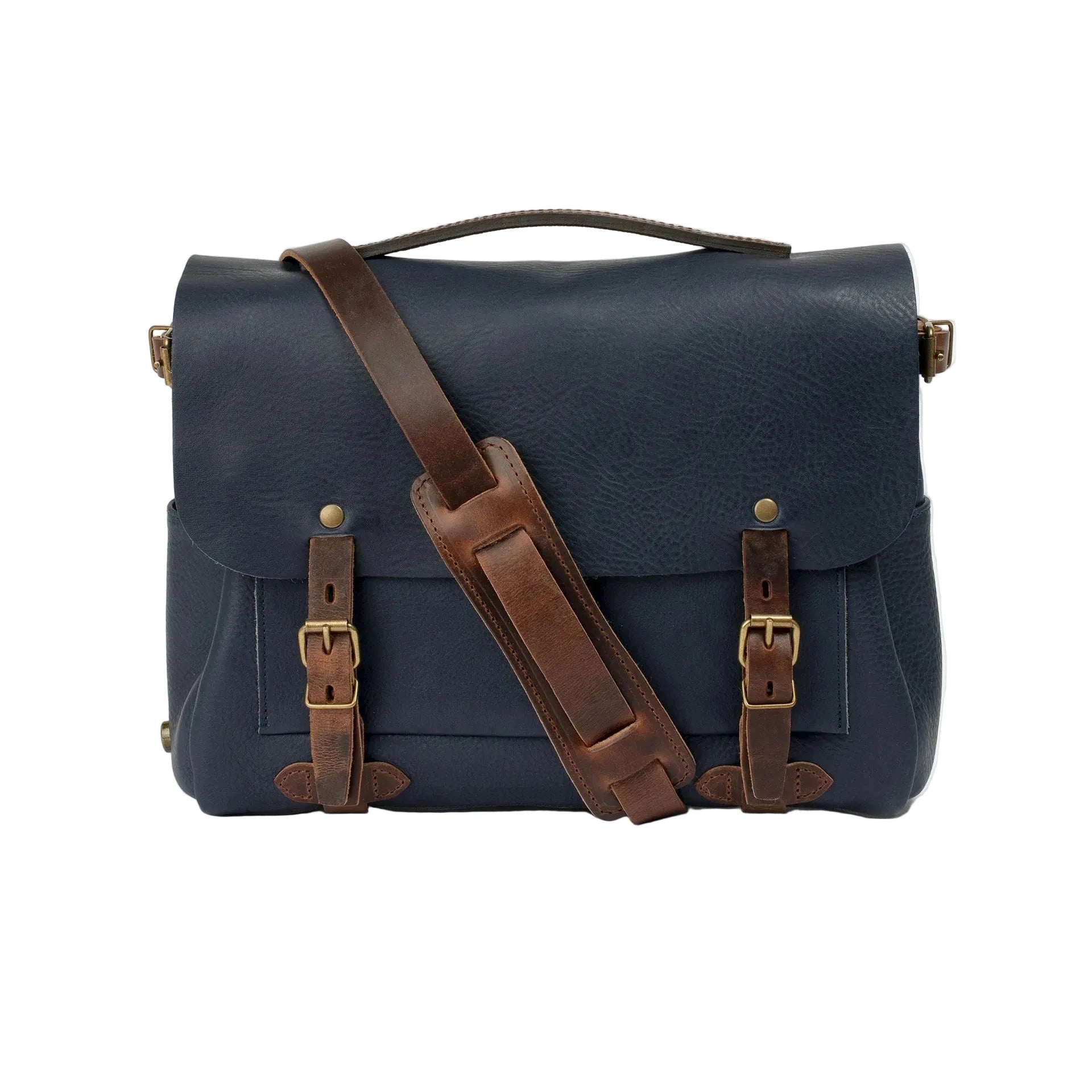 Eclair Medium Postman Bag - Navy Blue