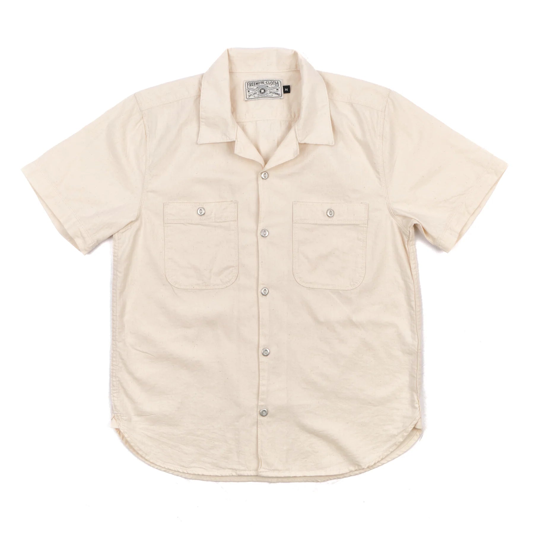 Dayton 5oz Short Sleeve Natural Herringbone