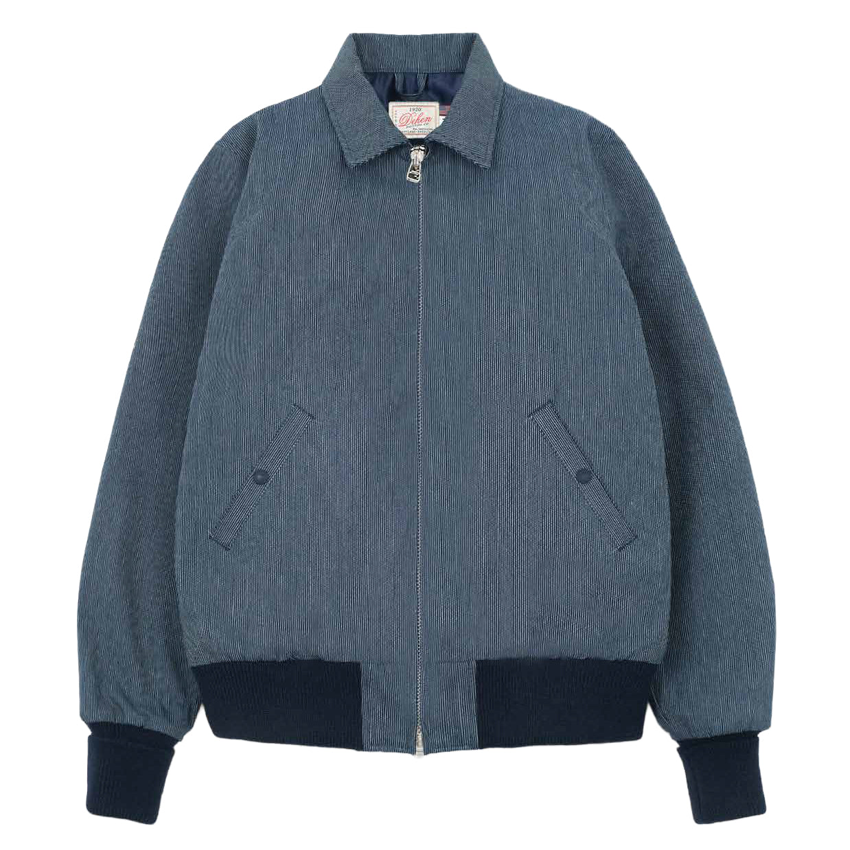 Weekender Jacket Ticking Stripe Indigo Canvas
