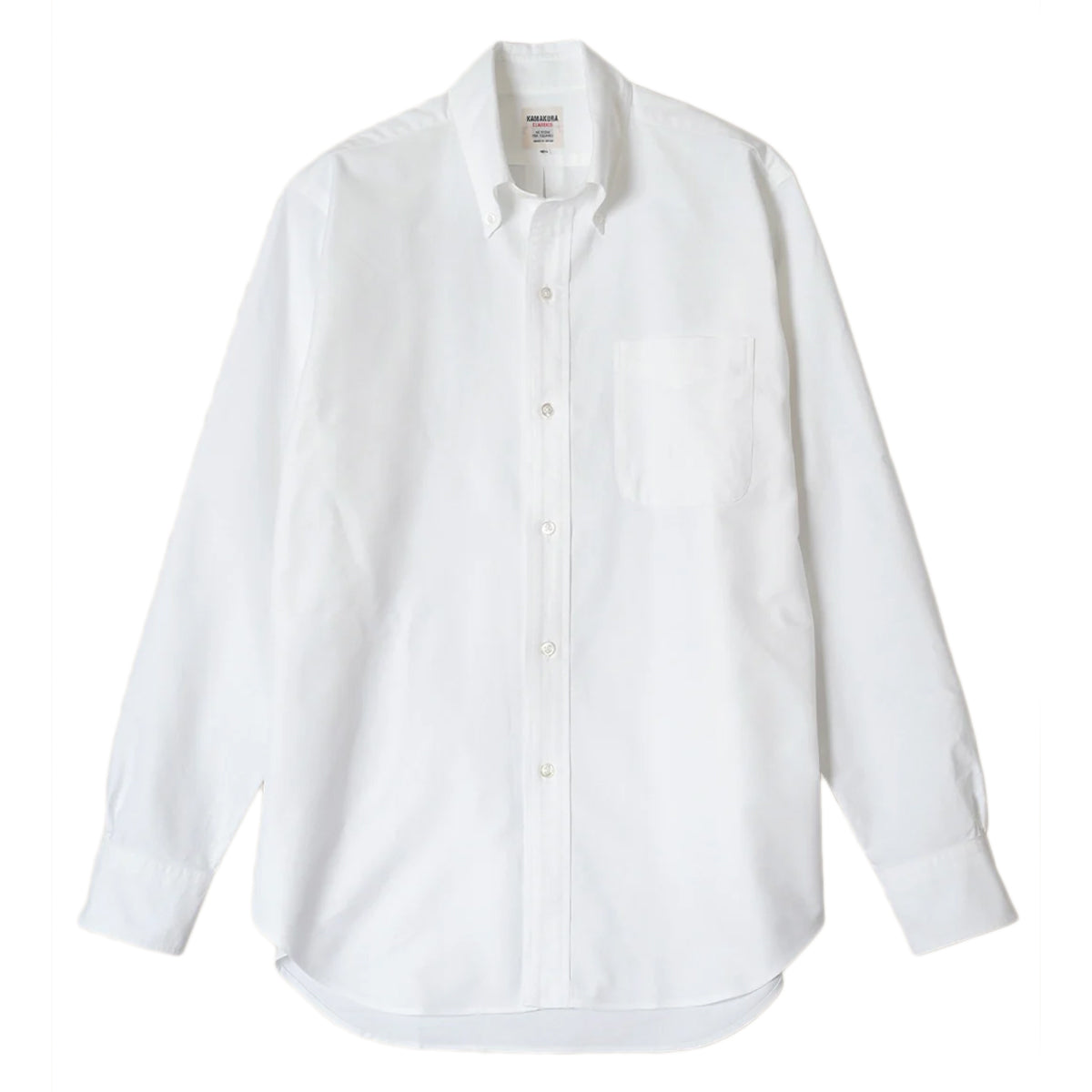Kamakura Shirt Ametora Button-Down Selvedge Oxford Shirt White