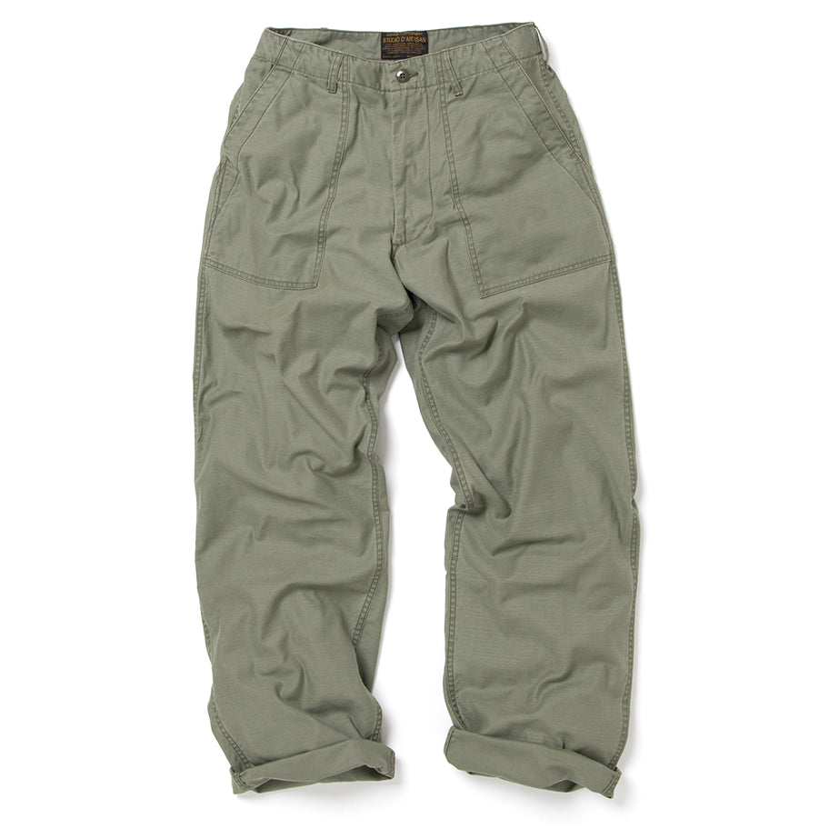 BOOKISH LOGO BAND CARGO PANT MILITARY BL in green