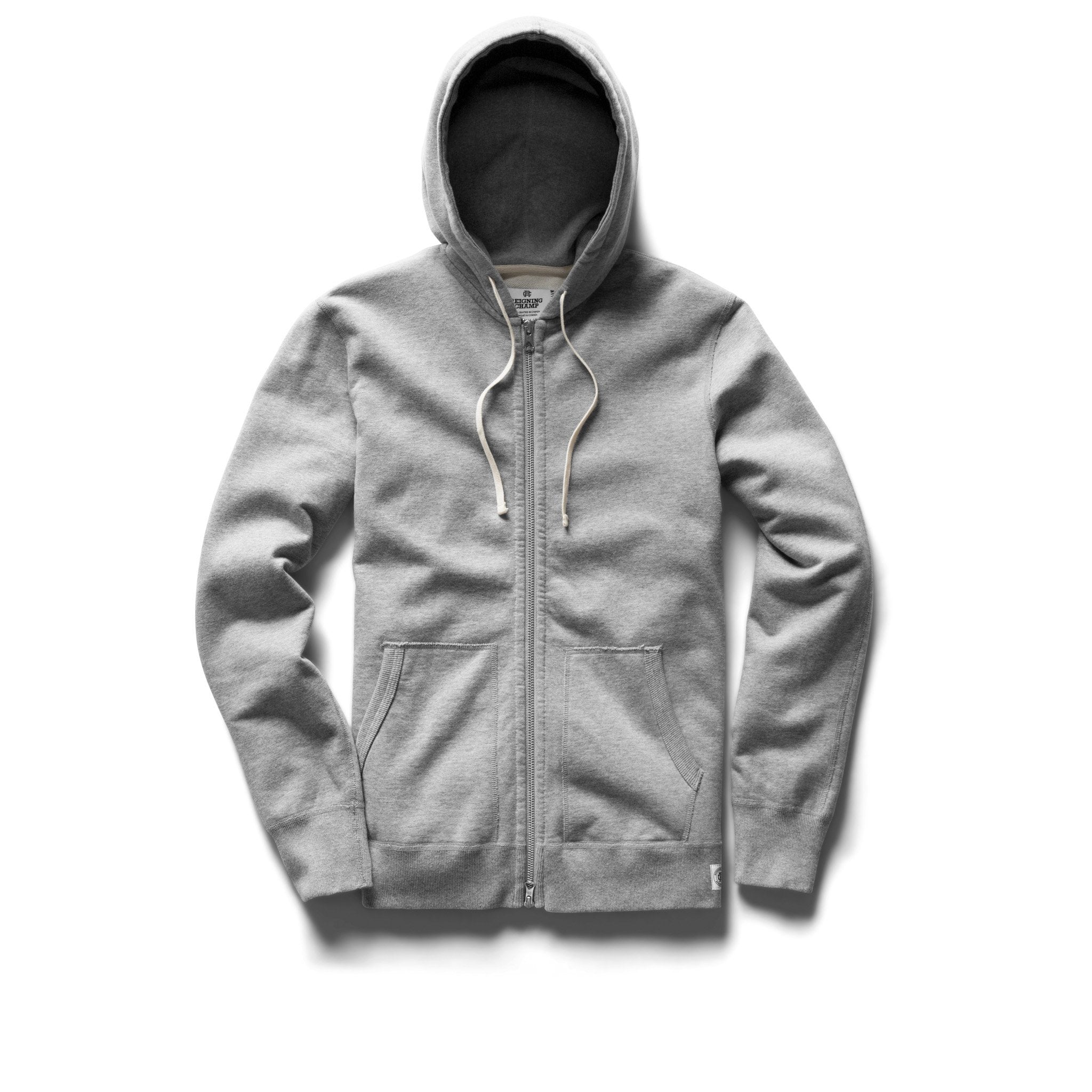 RC Mid Weight Terry Twill L/S Zip Hoody- Howard - heather grey