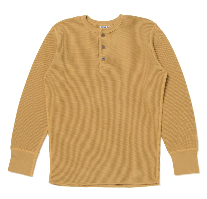 9937 Heavy Thermal Henley Yellow — Brooklyn Clothing
