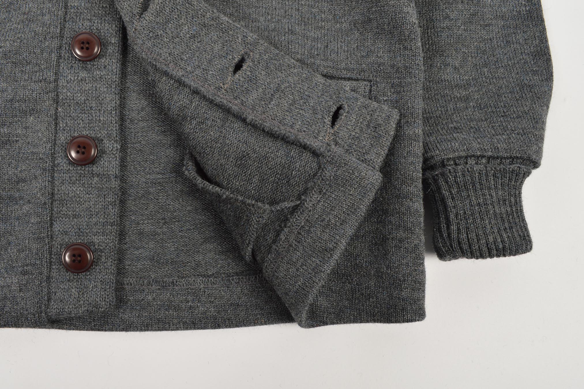 Classic  Cardigan Sweater Charcoal