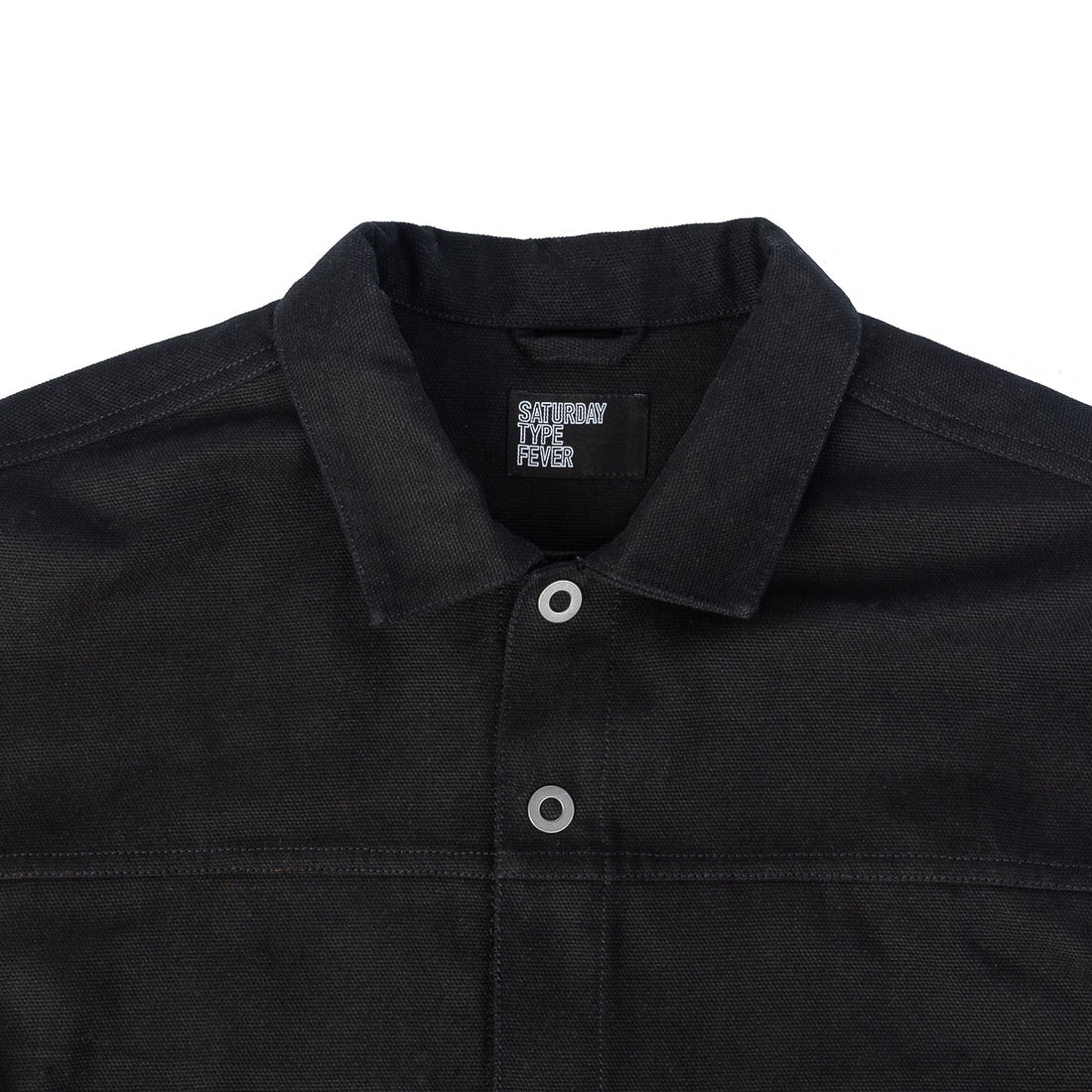 SaturdayTypeFever 9oz Black Cotton Shirt Black71