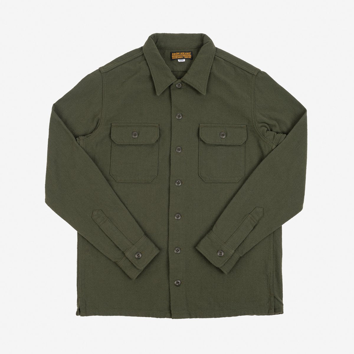 【runningHIGH】INCISION CROP HS TEE IHSH-346-ODG 10oz Recycled Nylon Mechanic Work Shirt Olive