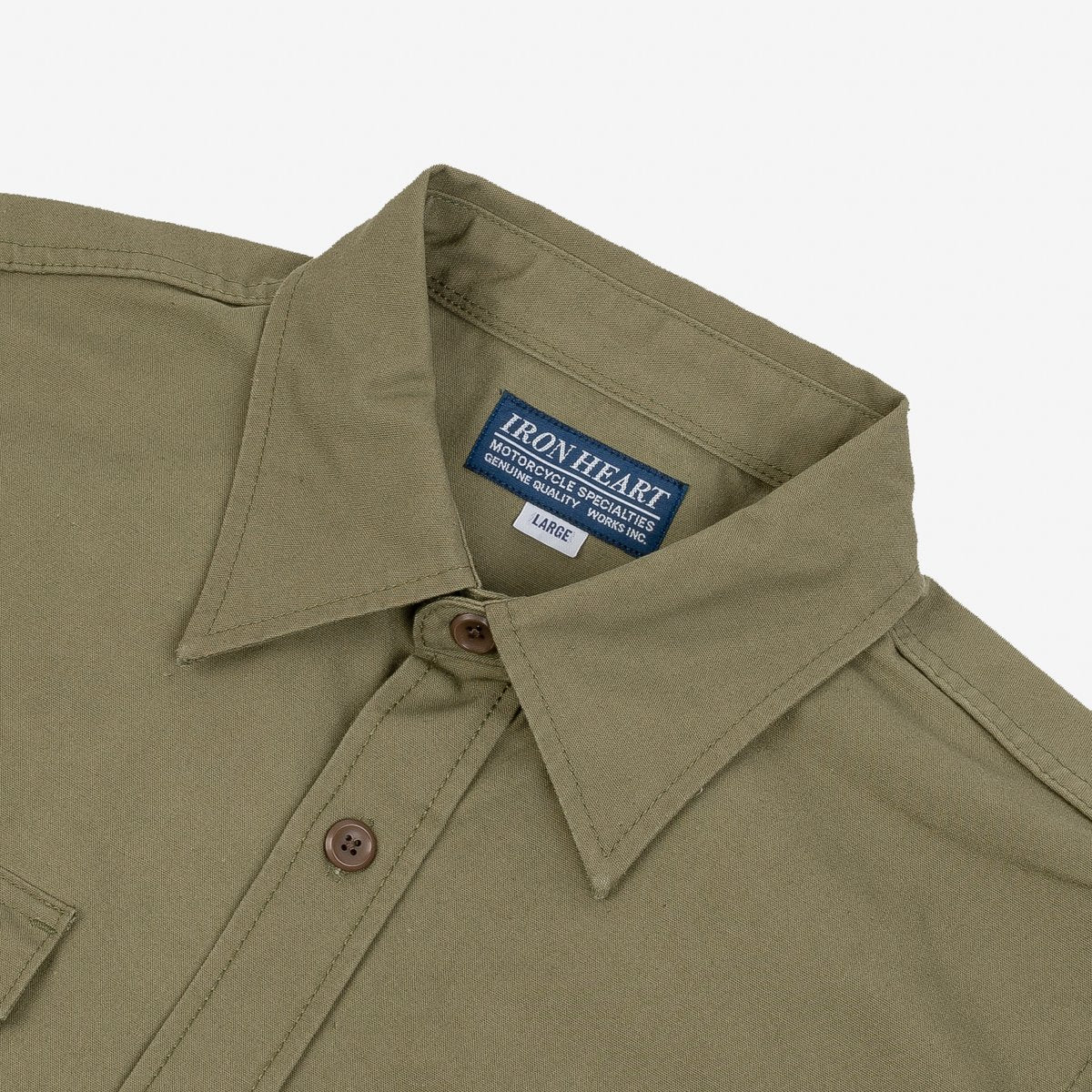 IHSH-354-ODG 9oz Military Shirt Olive Drab Green — Brooklyn Clothing