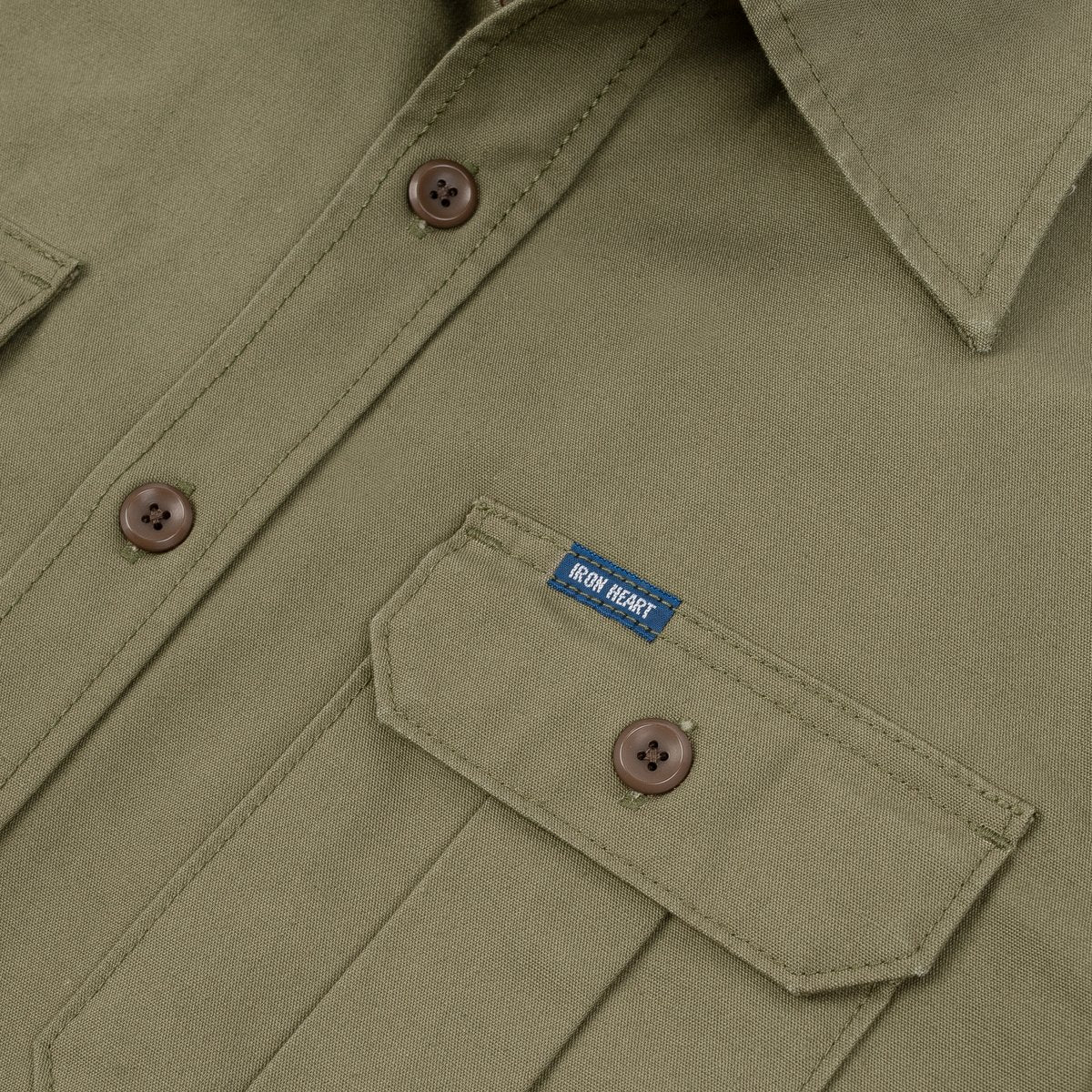 IHSH-354-ODG 9oz Military Shirt Olive Drab Green