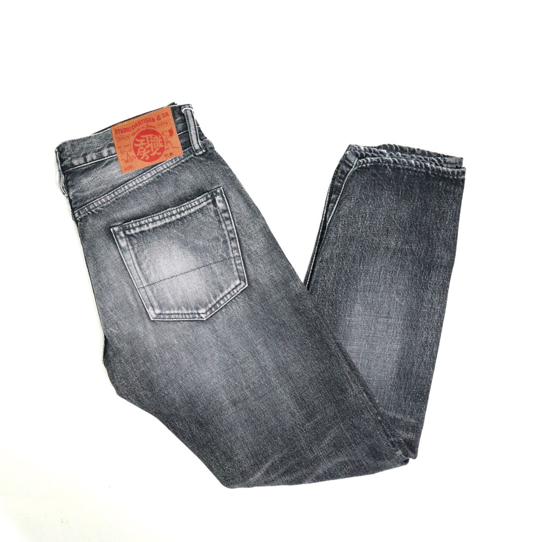 D1826US OW BK 13oz "Ivy Wash" Selvedge Relaxed Taper